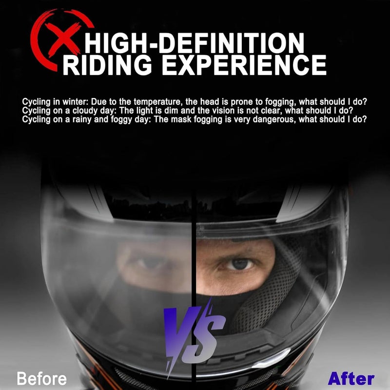 LINGYUE Helmet Visor Replacement for KYT TTC,Motorcycle Helmet,Replace Anti-UV Anti-Scratch Dustproof Wind Shield,A - Image 2