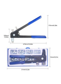 86PCS Rivet Nut Tool Kit Set Blind Rivet Nut Hand Riveter Wrench Threaded Insert Tool Rivet Nut Gun with Metric Rivet Nuts Assortment M3 M4 M5 M6 M8