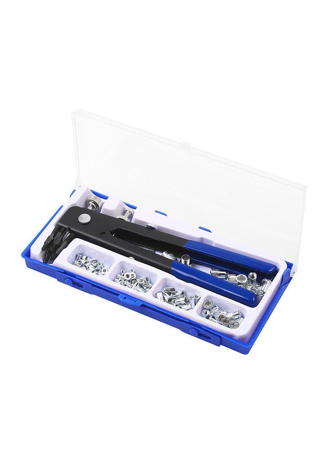 Generic - 86PCS Rivet Nut Tool Kit Set Blind Rivet Nut Hand Riveter Wrench Threaded Insert Tool Rivet Nut Gun with Metric Rivet Nuts Assortment M3 M4 M5 M6 M8 - Image 1