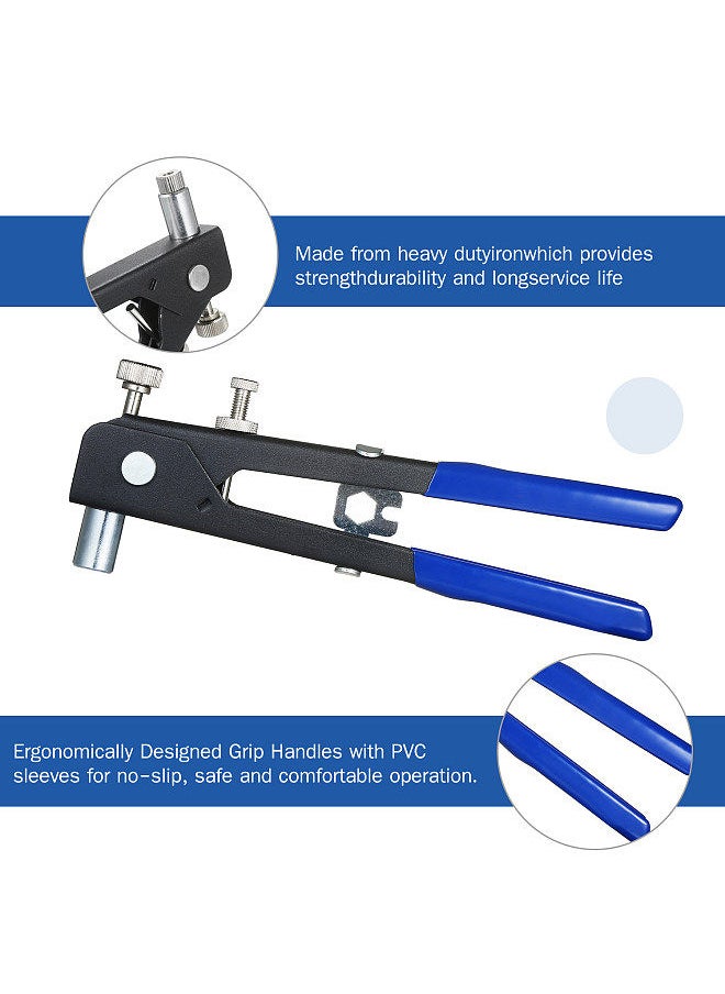 Generic - 86PCS Rivet Nut Tool Kit Set Blind Rivet Nut Hand Riveter Wrench Threaded Insert Tool Rivet Nut Gun with Metric Rivet Nuts Assortment M3 M4 M5 M6 M8 - Image 1