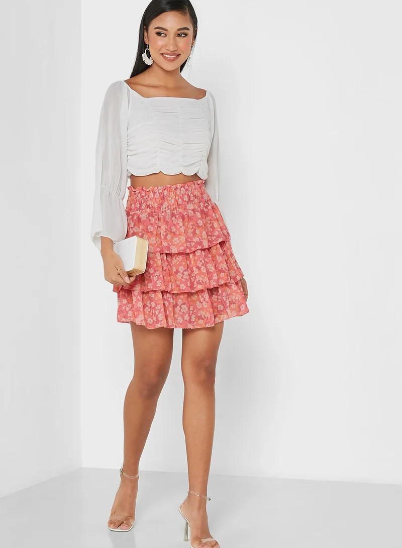 PARISIAN Sweetheart Neck Balloon Sleeve Top