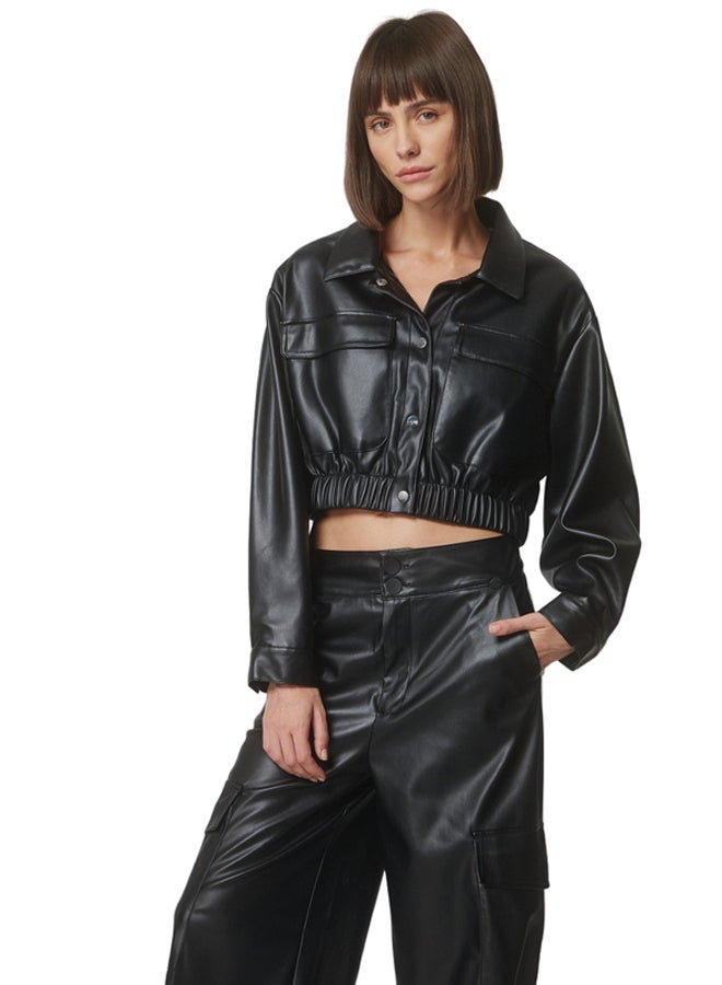 BSB Leather look crop jacket  - Image 1