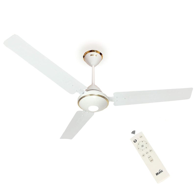 Maya MAYA 12 V Dc 1200 Mm Dc Eco Tech Bldc Ceiling Fan White  - Image 1