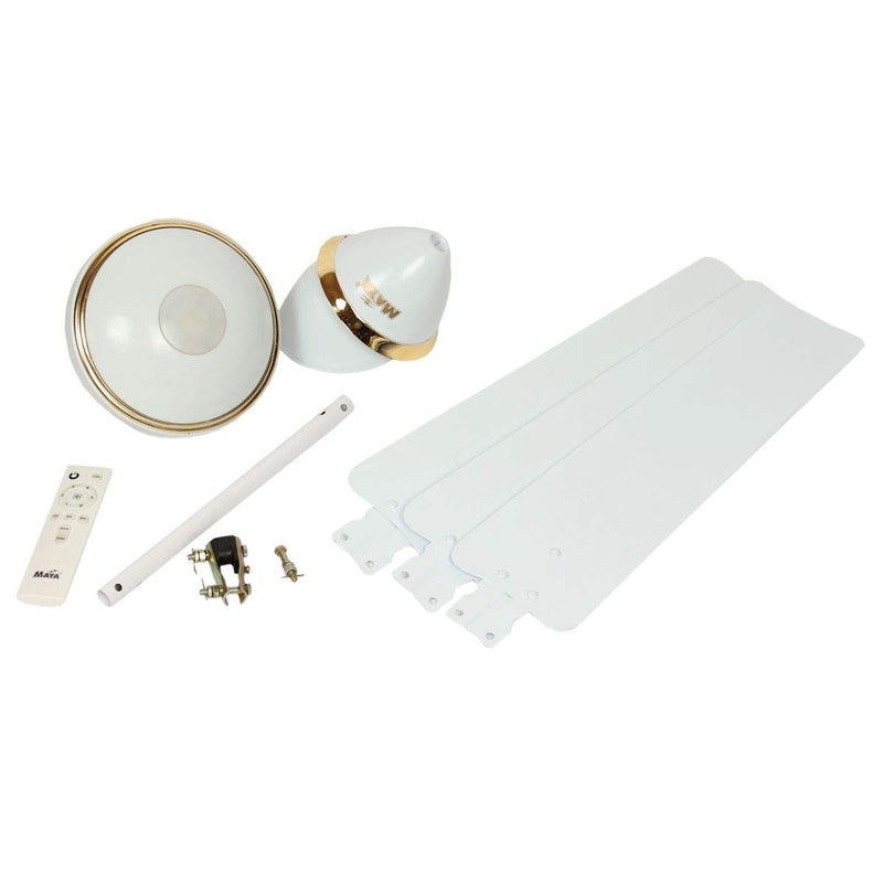 Maya MAYA 12 V Dc 1200 Mm Dc Eco Tech Bldc Ceiling Fan White  - Image 3