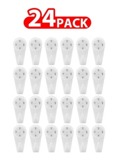 24 Pack For Concrete Wall Hanging Hooks with Invisible Nails Small
