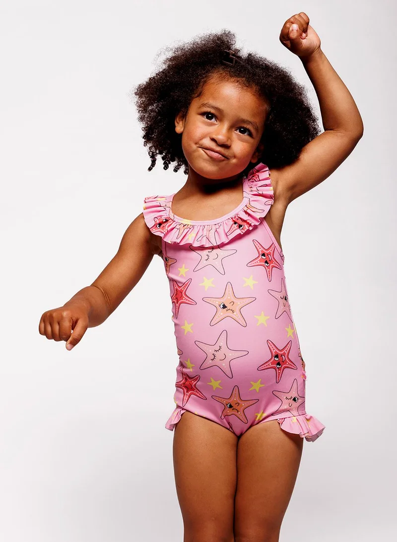 Småfolk UV50 swimsuit with starfish