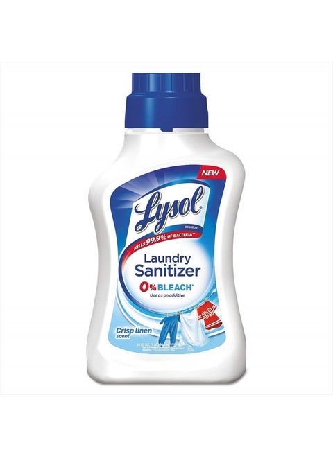 Laundry Sanitizer Additive, Sanitizing Liquid for Clothes and Linens, Eliminates Odor Causing Bacteria, Crisp Linen, 41oz