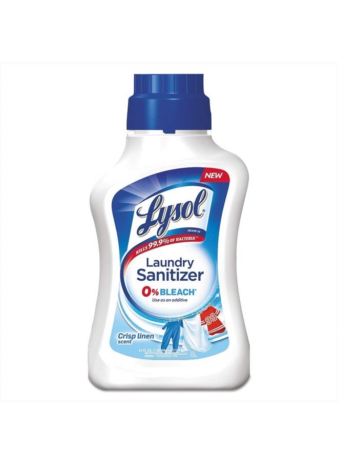 Lysol - Laundry Sanitizer Additive, Sanitizing Liquid for Clothes and Linens, Eliminates Odor Causing Bacteria, Crisp Linen, 41oz - Image 1