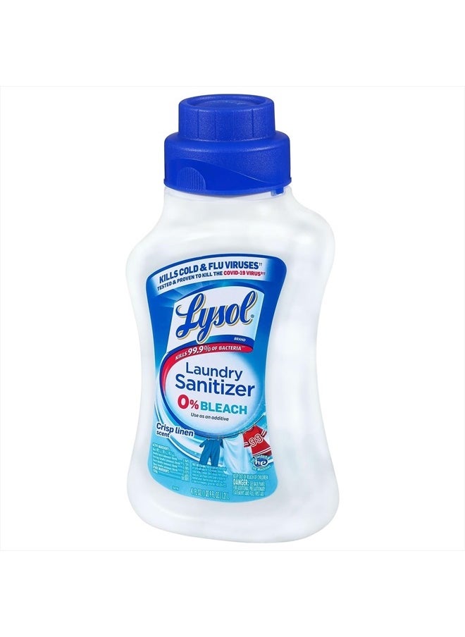 Lysol - Laundry Sanitizer Additive, Sanitizing Liquid for Clothes and Linens, Eliminates Odor Causing Bacteria, Crisp Linen, 41oz - Image 1