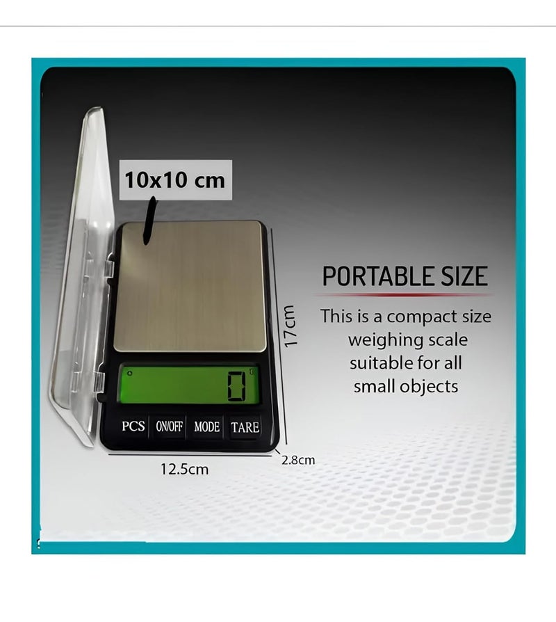 GRAMTECHNOLOGY Digital Pocket Weighing Scale 1000 gram x 0.01g Precision | Jewellery Scale | Weight Machine for Gold | Ideal for Goldsmith and Chemical Use (1kg pocket scale) - Image 2