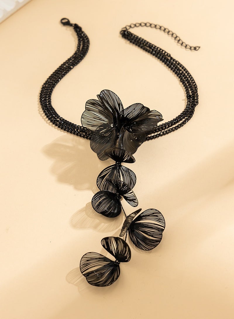 Ginkgo biloba tassel shape, retro cool style choker  - Image 5