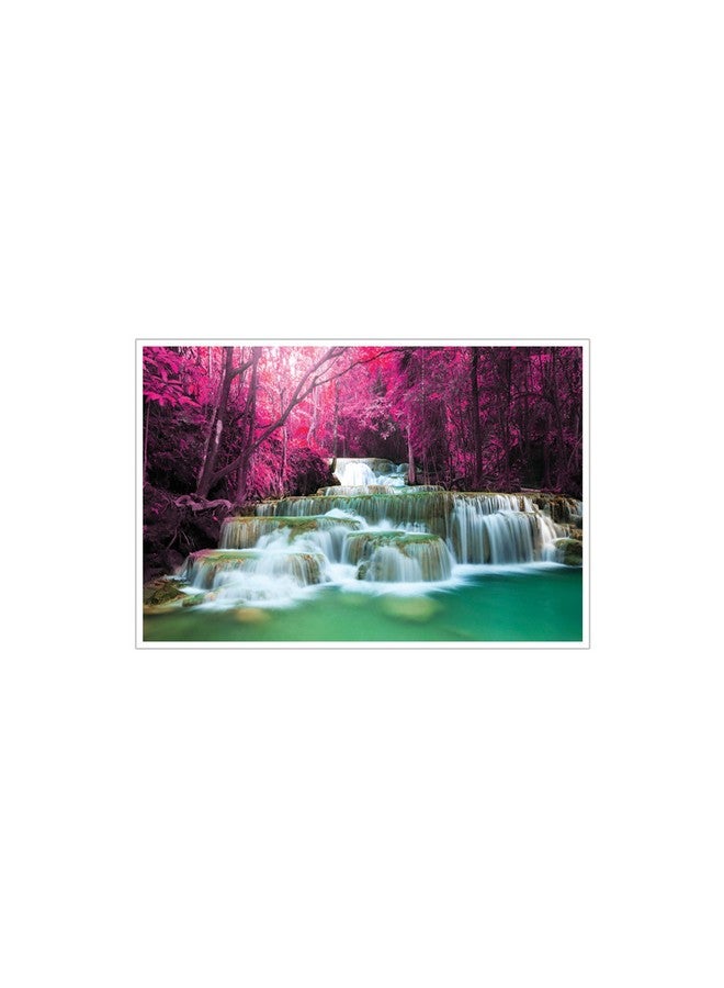 Masstone Vastu Natural Waterfall Beautiful Paper Poster (12x18 inch) - Pack of 1 - Image 1