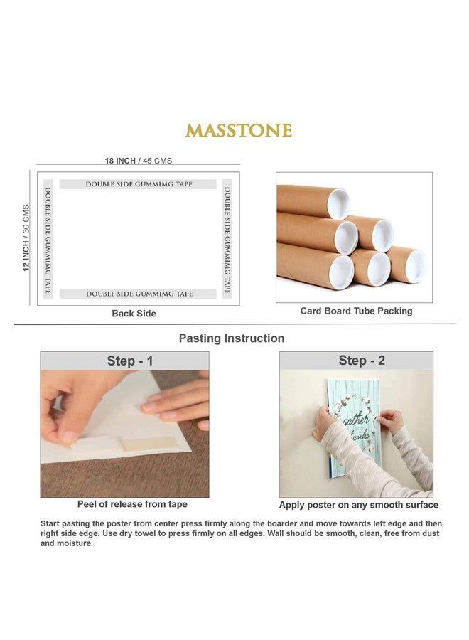 Masstone Vastu Natural Waterfall Beautiful Paper Poster (12x18 inch) - Pack of 1 - Image 4