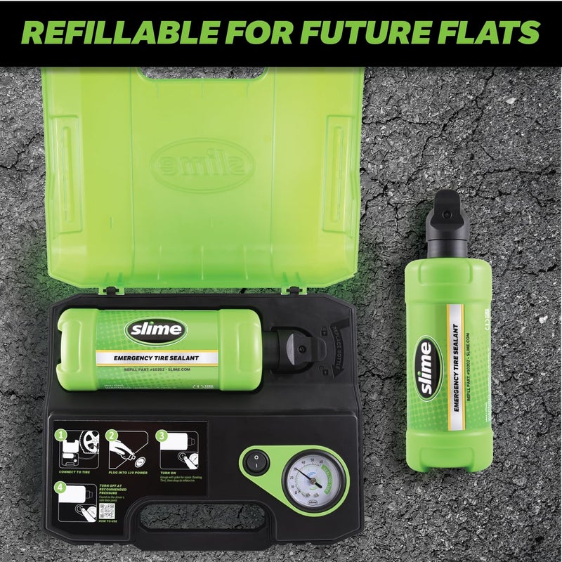 Slime 50159 Flat Tire Repair Kit, Smart Spair Ultra, All-in-one Solution, Repairs and Inflates, Truck/SUV, 15 Min Fix - Image 5