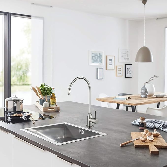 Biella Premium Chrome Finish Water Purifier Faucet - Long Gooseneck RO Tap for Kitchen Sink - Image 5