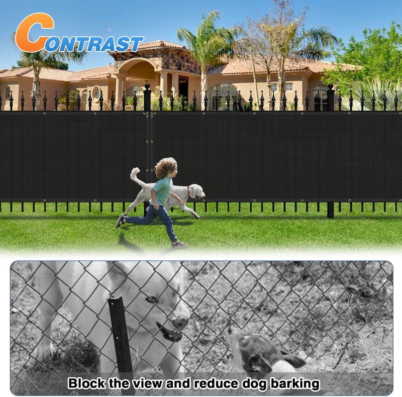 تانج شاشة خصوصية Sunshades Depot للسياج الأسود 4 × 12 قدم، سياج رياح ثقيل للاستخدام التجاري، شبكة سياج سكني، غطاء سياج 150 GSM، حاجز خصوصية بنسبة 88% مع تدفق هواء ممتاز، ضمان لمدة 3 سنوات - Image 5
