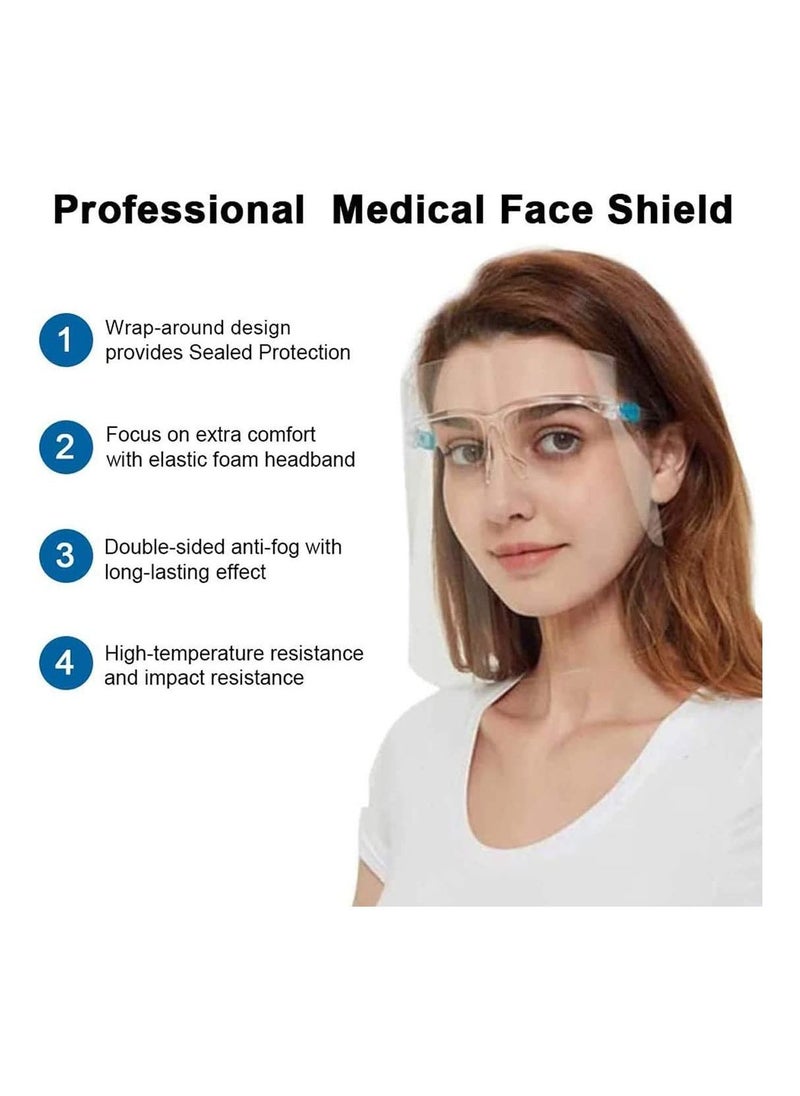 Y&D 10 Pack Face Shield Wearing Glasses Visor Transparent Anti-Fog Protect Eyes And  - Image 2