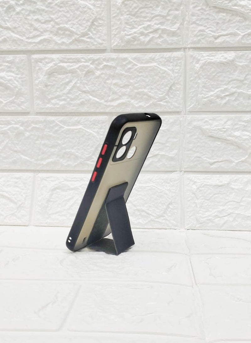 جراب بمقبض قابل للطي وقبضة مغناطيسية، جراب واقٍ لهاتف Tecno pop 6 - Image 1