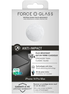 FORCE Force Glass IPhone 14 Pro Max 3D Anti Impact Screen Protectors Lifetime Warranty  - Image 1