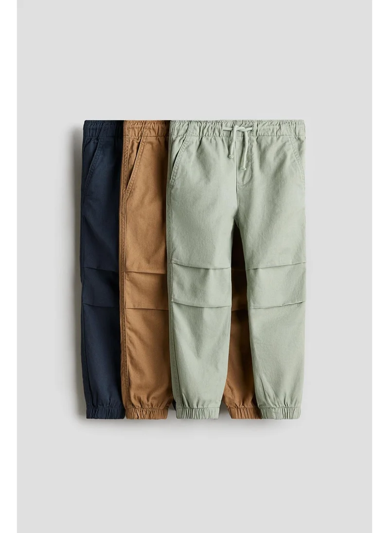 اتش اند ام 3-pack cotton joggers