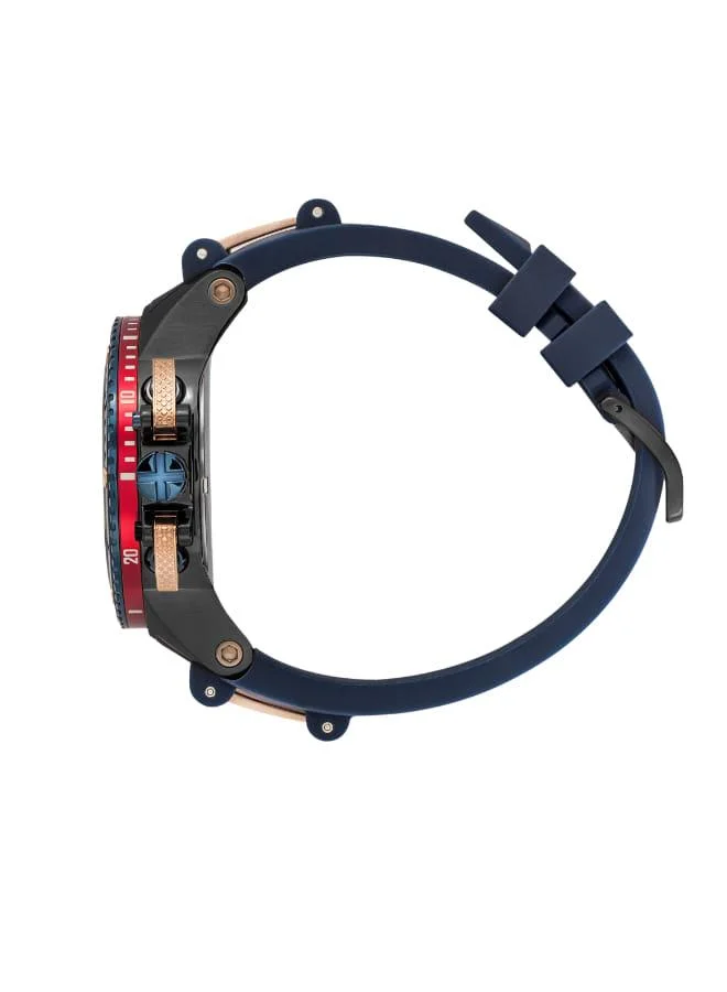 Quantum Men's Silicone Chronograph Watch HNG535.059 - 50 mm