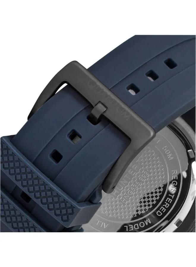 Quantum Men's Silicone Chronograph Watch HNG535.059 - 50 mm
