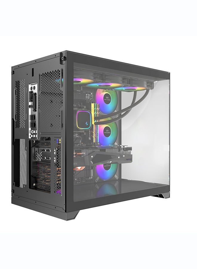 انفني ارك INFINIARC 5070 Gaming Desktop PC (AMD Ryzen 7, RTX 5070 12G GPU, 16GB DDR5 RAM, 1TB SSD, B650E Motherboard, Cube Case, 360mm Liquid Cooler ARGB, 750W Gold PSU, Windows PRO) Black Black - Image 4