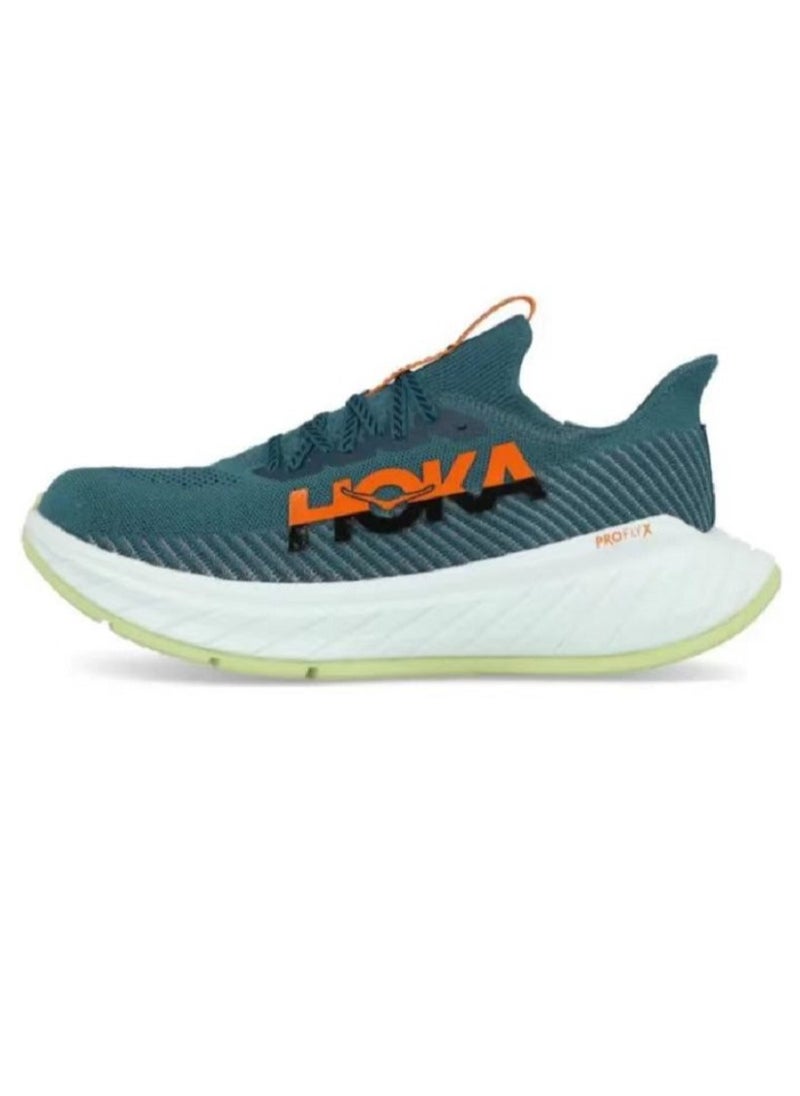 Hoka One One Carbon X3 Outdoor Running Sneakers Teal/Green  - Image 1