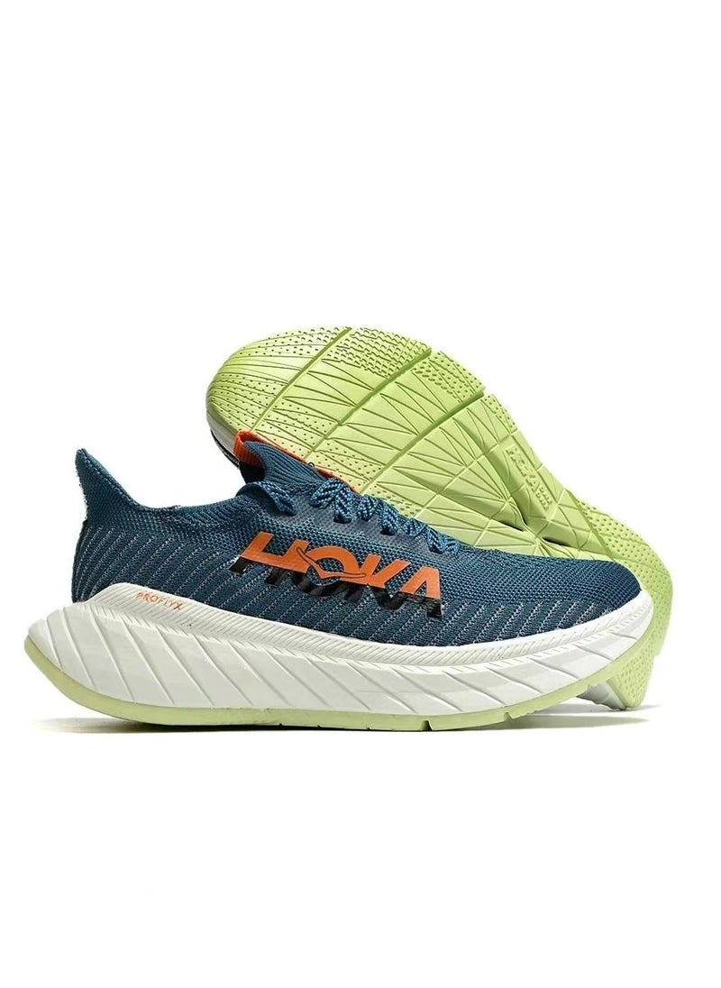 Hoka One One Carbon X3 Outdoor Running Sneakers Teal/Green  - Image 2