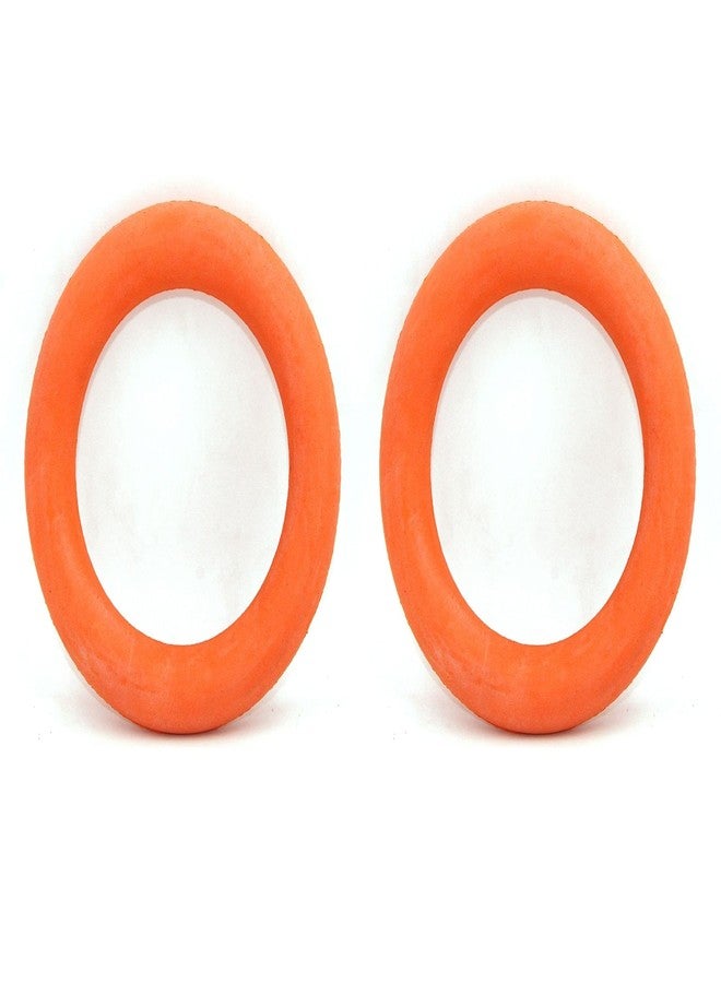 X RON Xron Professional Orange Tennikoit Ring | Soft & Durable Rubber | 6.5 Inches Diameter | Indoor & Outdoor Ring Tennis Play (Set of 2) - Image 3