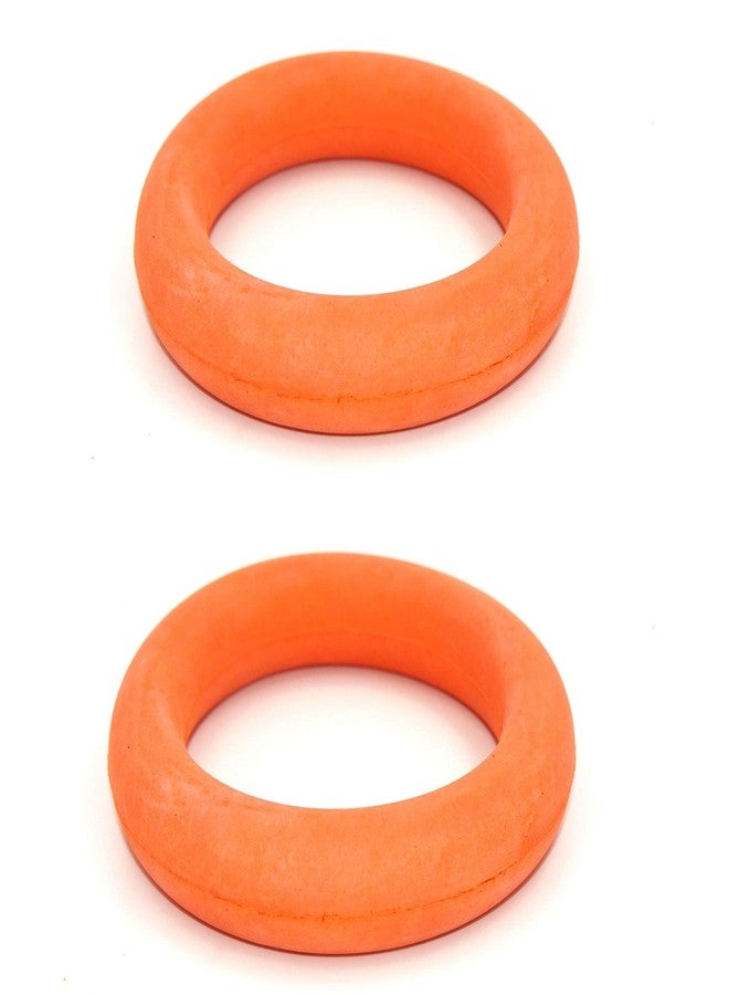 X RON Xron Professional Orange Tennikoit Ring | Soft & Durable Rubber | 6.5 Inches Diameter | Indoor & Outdoor Ring Tennis Play (Set of 2) - Image 1