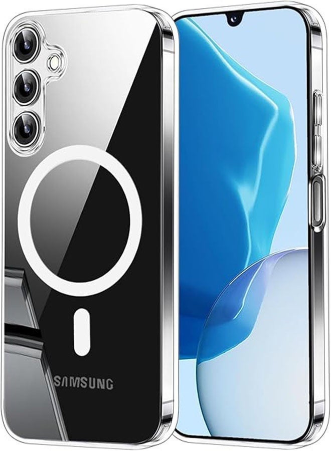 Clear Case for Samsung Galaxy A16, MagSafe Cover Supports Magnetic Wireless Charging, Shockproof Protection, Scratch Resistant - Clear - Image 1