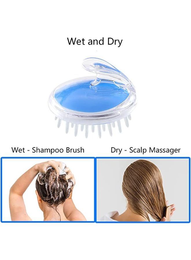 فرشاة غسيل الشعر للعناية بفروة الرأس بشعيرات سيليكون ناعمة - Image 3