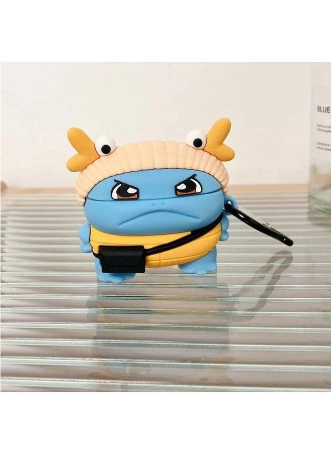Generic - Cartoon Airpodspro2 Generation Wireless Bluetooth Headset Protective Cover For Apple 3 Creative Silicone Cute Shell-Color:Lie Lie Miao Frog Beg-RM-Applicable Model:Airpods Pro2 - Image 1