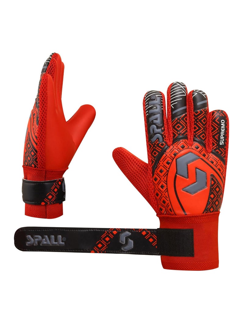 Spall Goalkeeper Gloves Strong Grip with Finger Spine Double Wrist Protection Prevent Injuries for The Toughest Saves Goalie Training Gloves for Youth & Adult  - Image 2