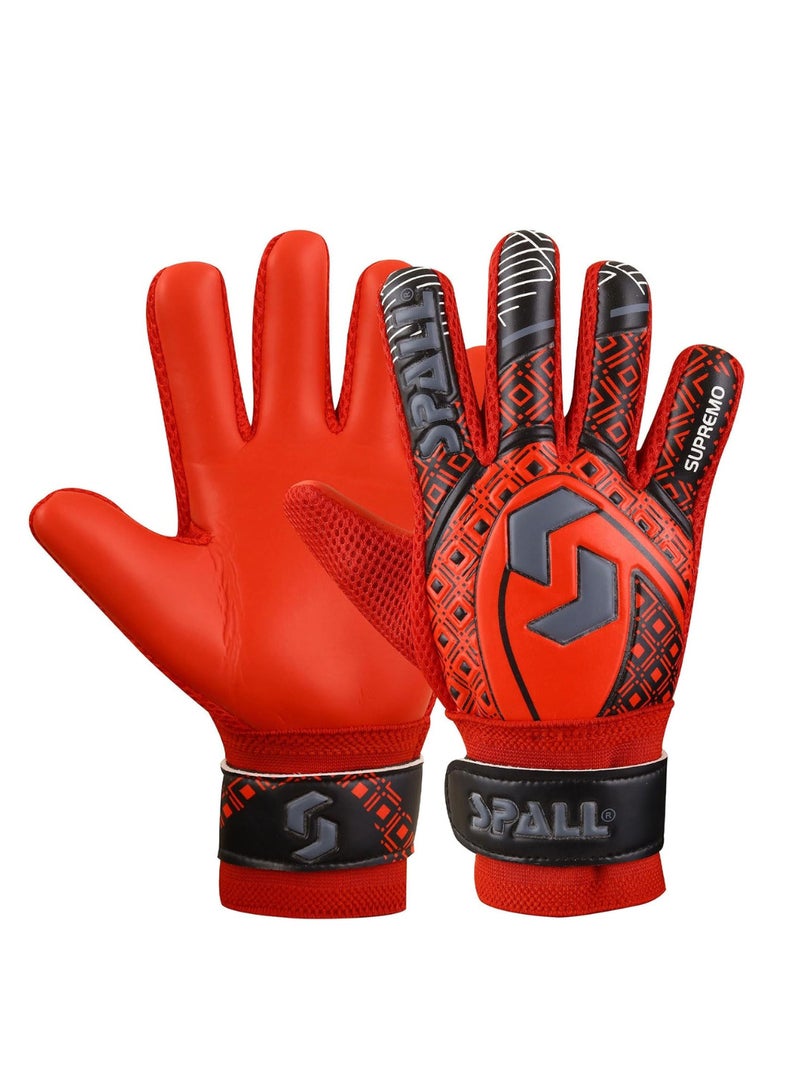 Spall Goalkeeper Gloves Strong Grip with Finger Spine Double Wrist Protection Prevent Injuries for The Toughest Saves Goalie Training Gloves for Youth & Adult  - Image 1