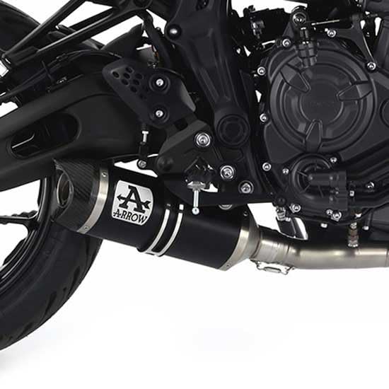 ARROW Exhaust approved Thunder DARK aluminium Yamaha MT-07 '21 with CARBY base for collectors 71758MI/KZ ARROW - Image 4