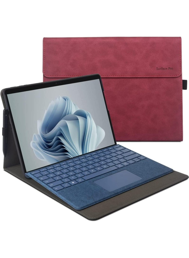 حافظة متوافقة مع سطح برو 9 مع غلاف ناعم من الي يوريثان الحراري متوافق مع غطاء لوحة المفاتيح المميز تصميم فائق النحافة وخفيف لتبديد الحرارة - Image 1