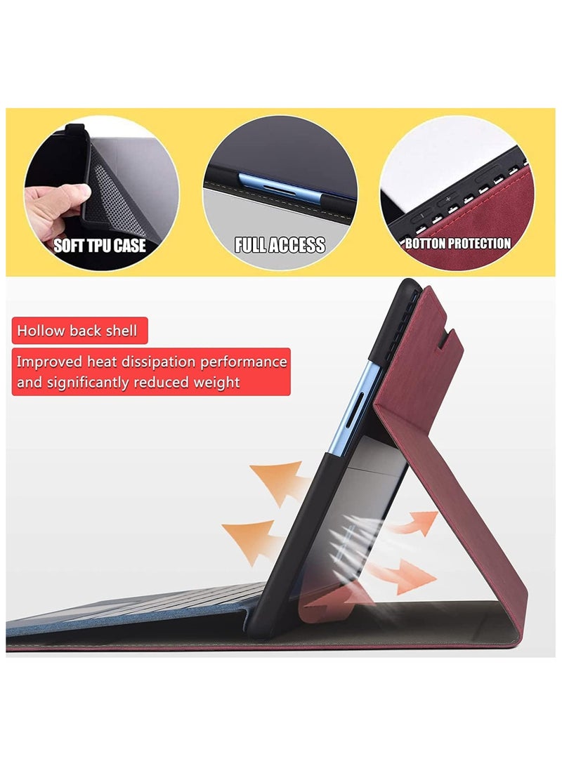 حافظة متوافقة مع سطح برو 9 مع غلاف ناعم من الي يوريثان الحراري متوافق مع غطاء لوحة المفاتيح المميز تصميم فائق النحافة وخفيف لتبديد الحرارة - Image 3