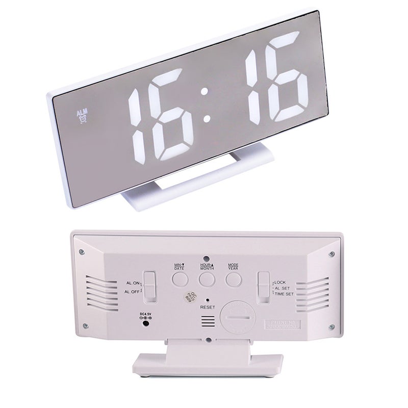 Large Screen Digital Alarm Clock Bedroom Bedside Student Electronic Watch Mute Clock( , ) - Image 1