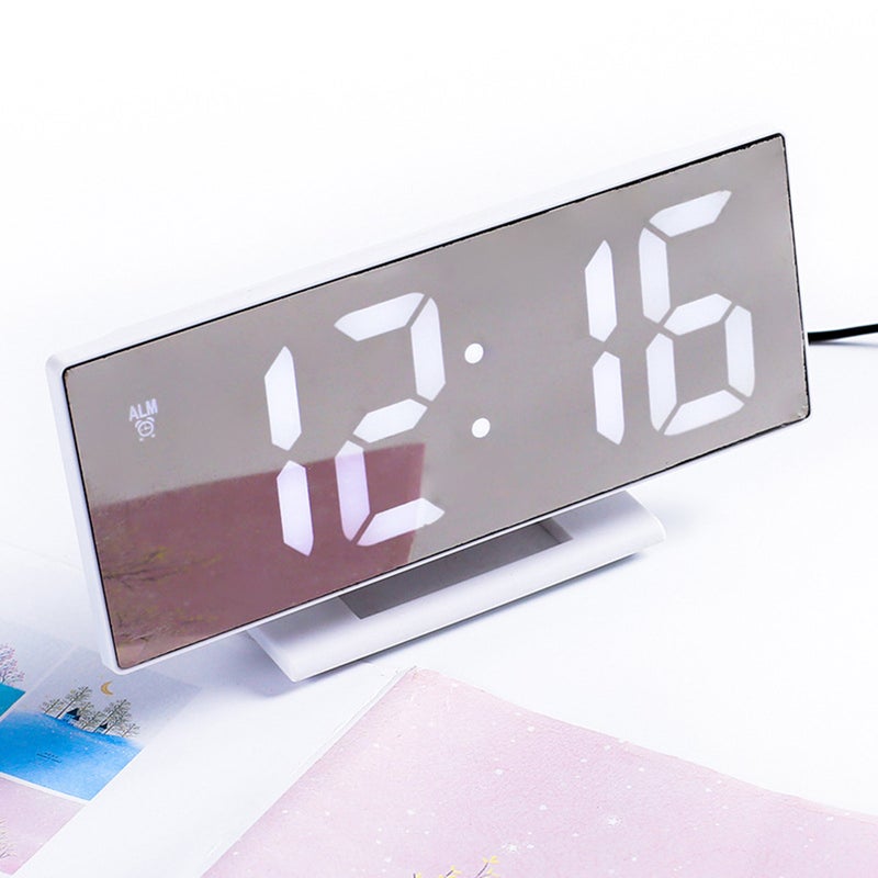 Large Screen Digital Alarm Clock Bedroom Bedside Student Electronic Watch Mute Clock( , ) - Image 2
