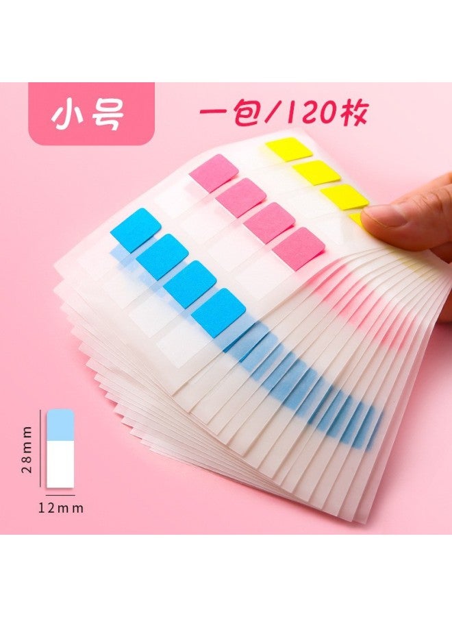 YILI Morandi Student Classification Writing Index Sticker Label Sticker Sticky Note Color Fluorescent Sticker Signature Paper Cable Sticker - Image 1