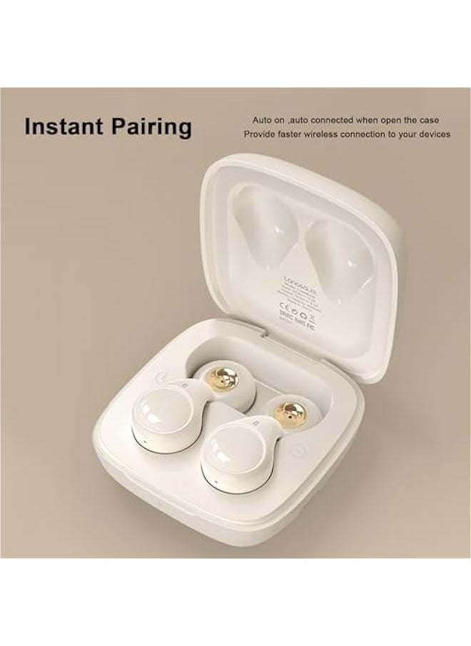 Generic - New Blue Tooth Ear Buds Earbud for iPhone for Android Earphones Cordless TWS Wireless Earring Earbuds for iPhone for Android Cool White Earbuds Kids Ear Buds Wireless Bluetooth - Image 1