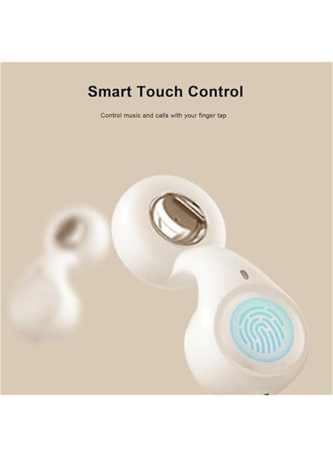 Generic - New Blue Tooth Ear Buds Earbud for iPhone for Android Earphones Cordless TWS Wireless Earring Earbuds for iPhone for Android Cool White Earbuds Kids Ear Buds Wireless Bluetooth - Image 1