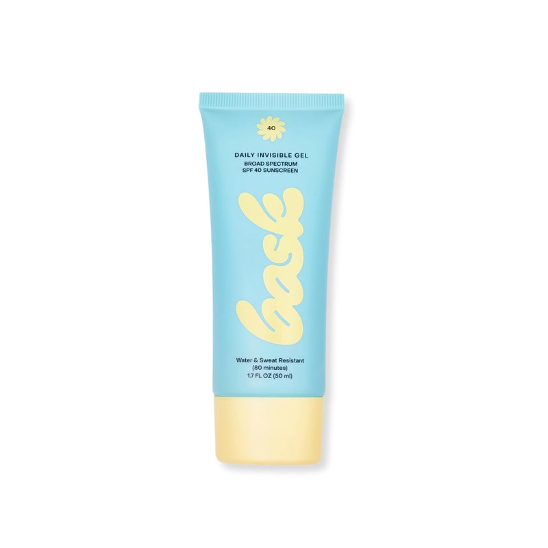 Bask Suncare SPF 40 Daily Invisible Gel Face Sunscreen  Broad Spectrum Protection Fragrance Free Makeup Primer Hydrating Lightweight  Fast Absorbing Dermatologist Recommended 17 fl oz