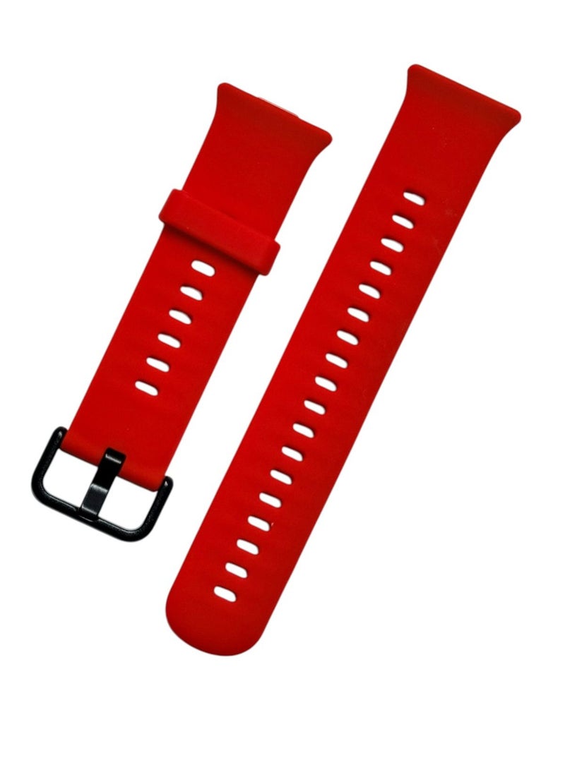 Compatible band for Huawei Fit 4/4 Pro 2025 / Fit 3 (Does not fit Fit / Fit 2), Soft silicone adjustable sports band for Huawei Fit 3, Red - Image 1