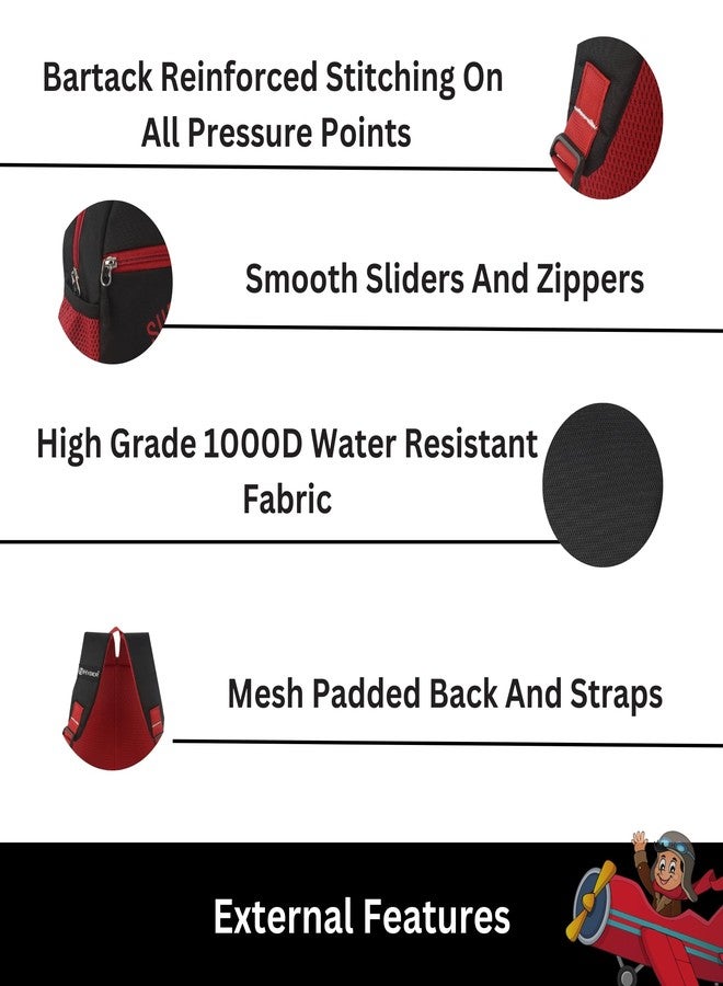 HYDER Kids 10L Cartoon Printed Best Stylish Lightweight Spacious Waterproof Casual/Picnic/School Bag/Backpack for Children Boys And Girls (Super Pilot) - Image 5