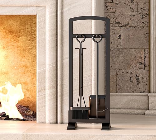 Kingson 5-Piece Lightweight Fireplace Tool Set – Portable, Compact, and Stylish Fire Pit Accessories Kit - Image 5