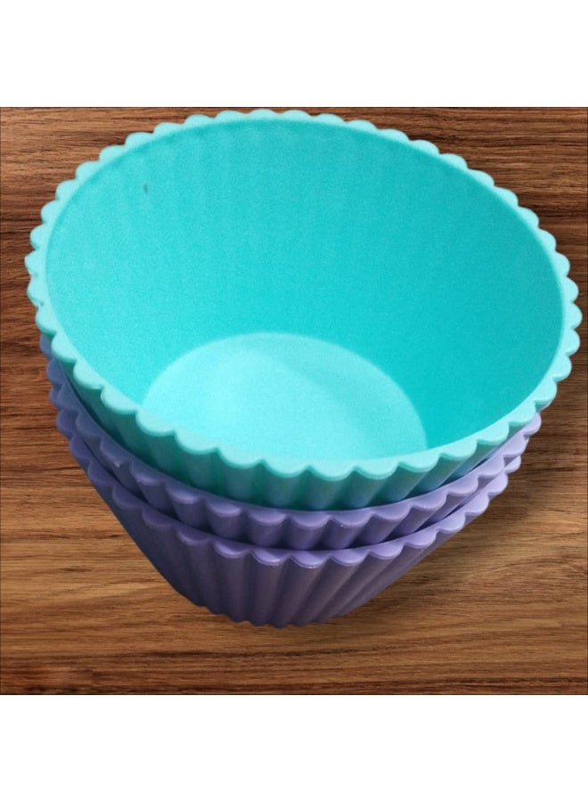 طقم أطباق بلاستيك 3 قطع | أطباق تقديم دائرية ومناسبة للتسالي - Image 4