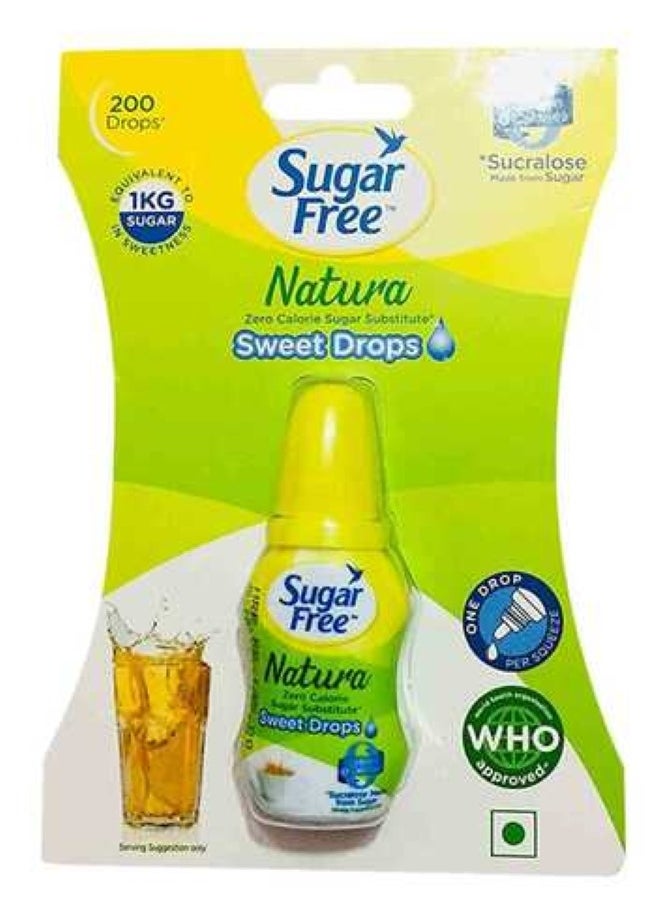 Sugar Free Natura Low Calorie Sweetener 200 Drops  - Image 1